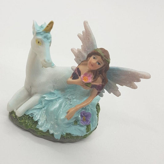 Fairy Sat With Her Unicorn