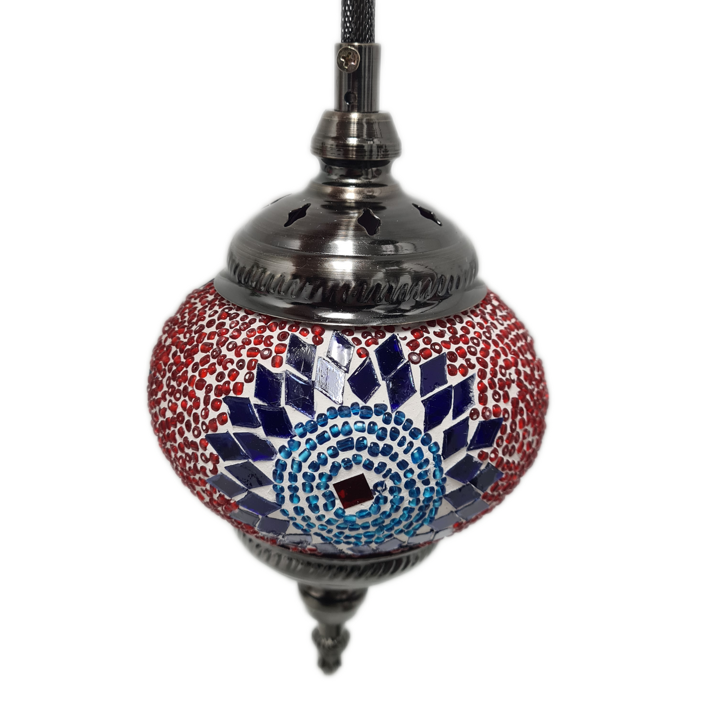 5 Globe Hanging Turkish Mosaic Lamp - TL44