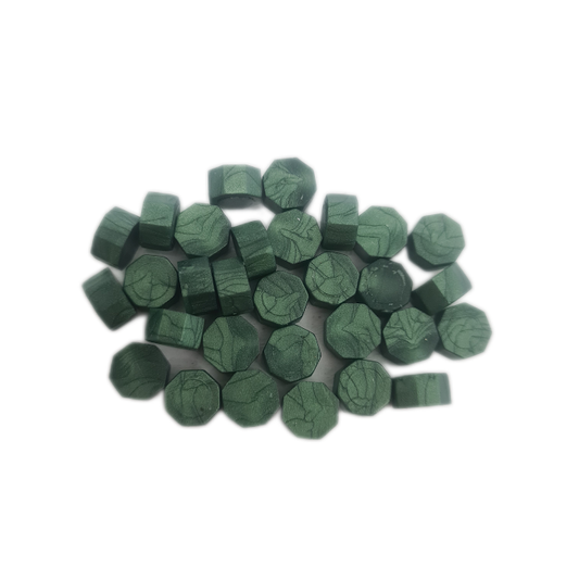 30PC Dark Green Wax Seal Pieces