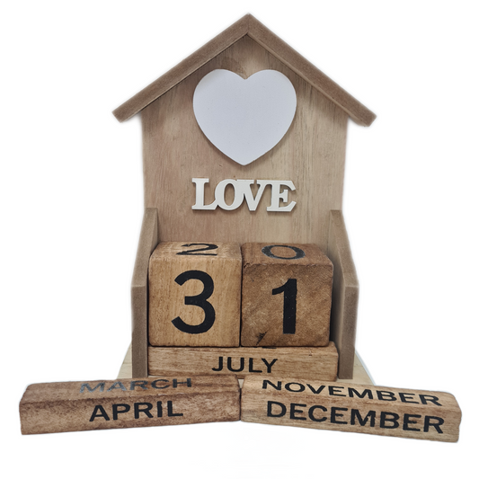 Wooden Blocks Perpetual Calendar