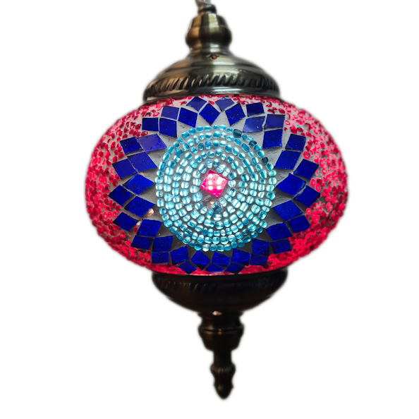 Turkish Mosaic Moon Lamp