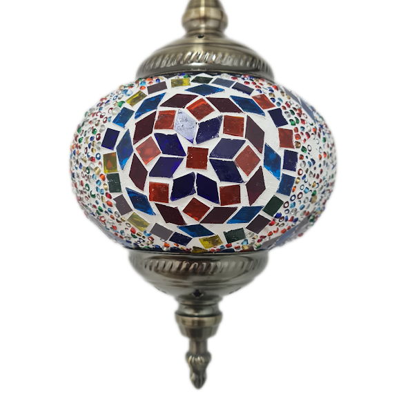 Turkish Mosaic Moon Lamp