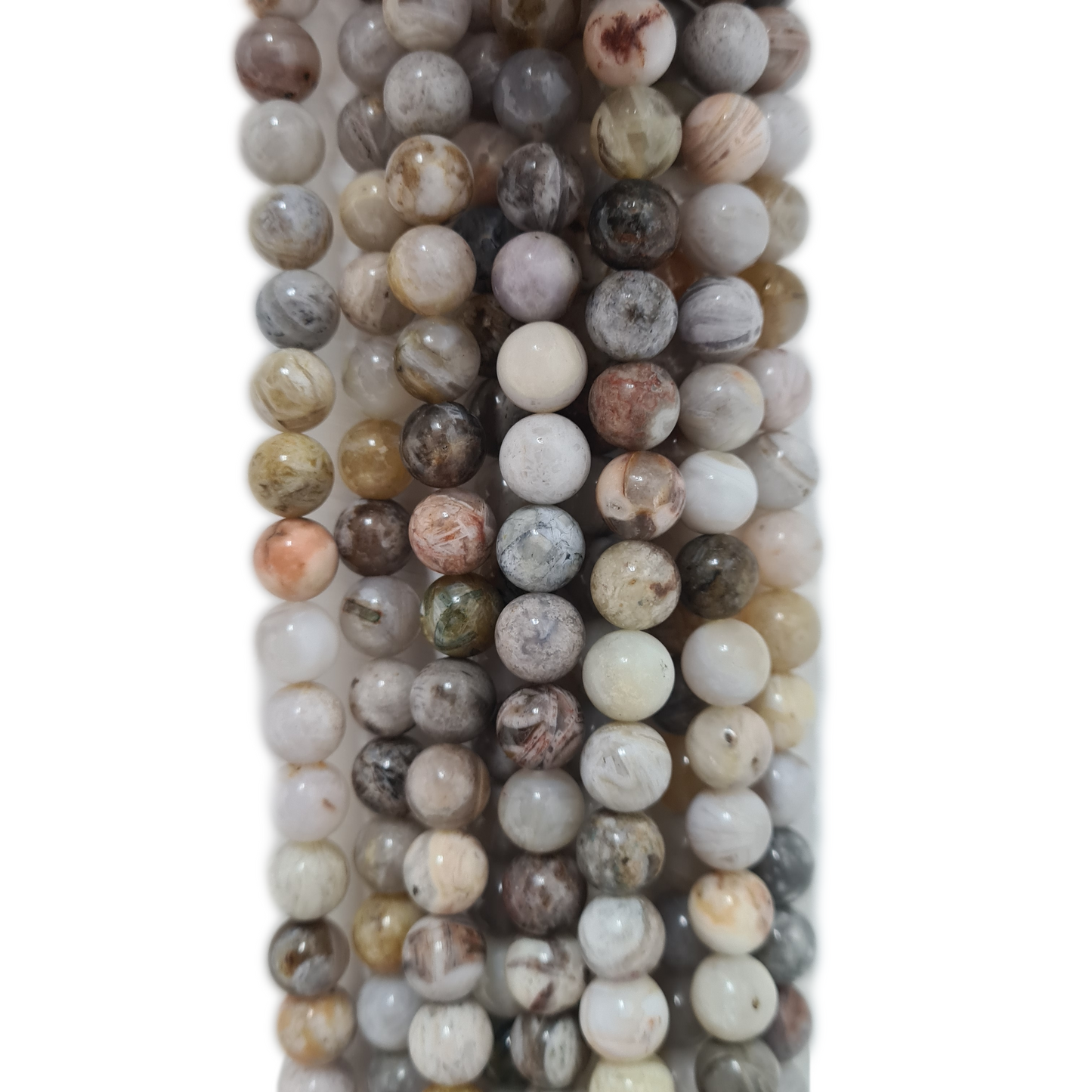 10mm Botswana Agate Round Gemstone Beads