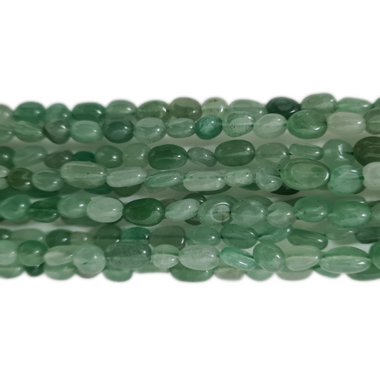 Green Aventurine Gemstone Nugget Beads