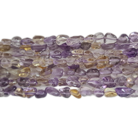 Ametrine Gemstone Nugget Beads