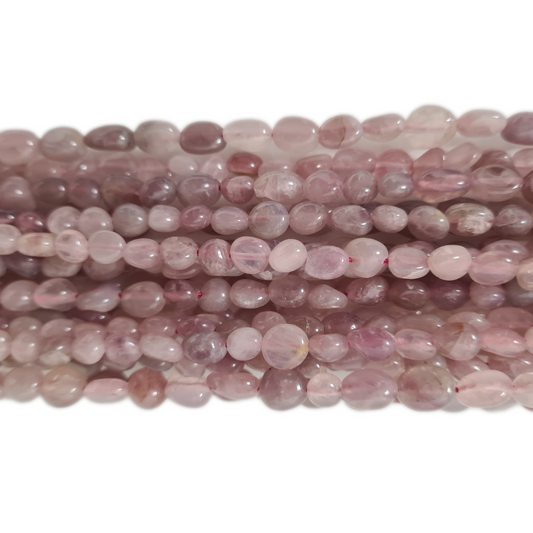 Kunzite Gemstone Nugget Beads