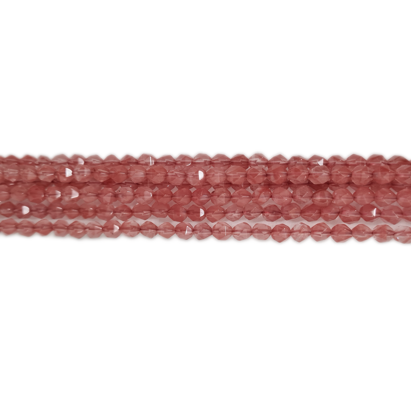 Strand of 6mm Cherry Quartz Beads