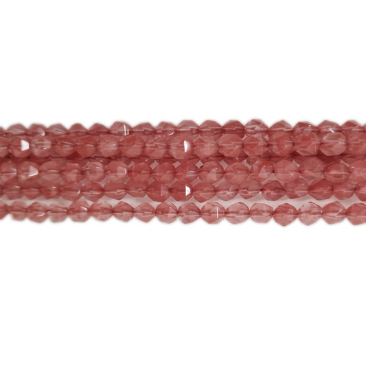 Strand of 6mm Cherry Quartz Beads