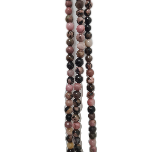 4mm Rhodonite Gemstone Beads
