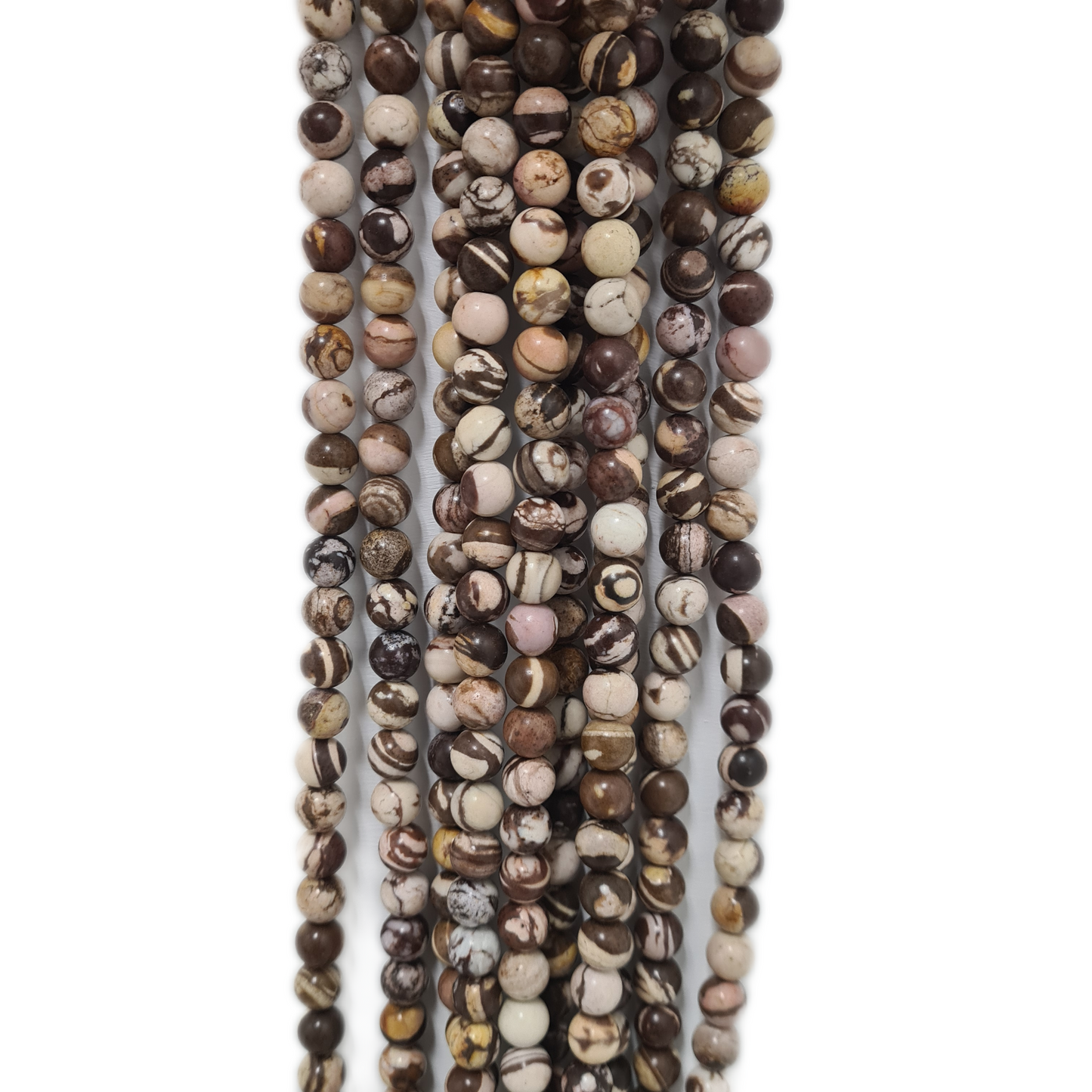 10mm Brown Zebra Jasper Beads
