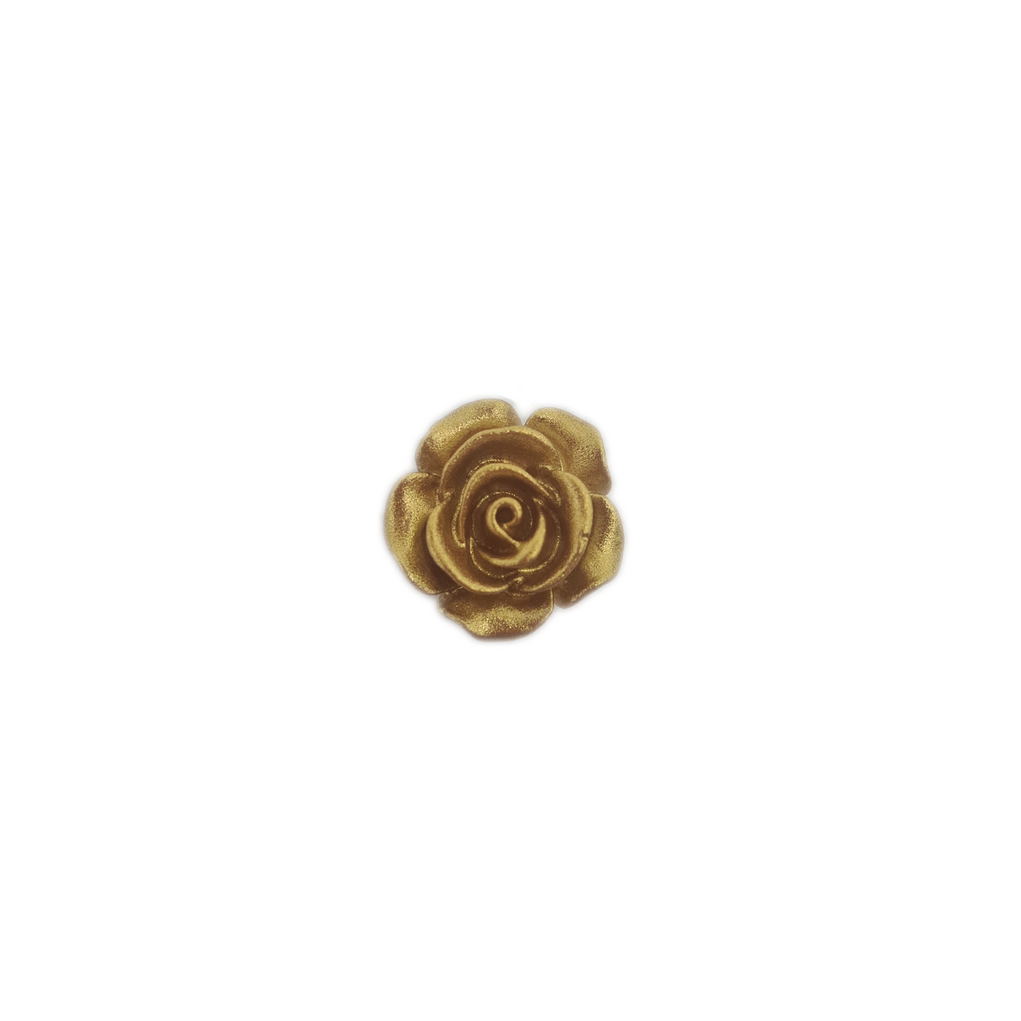 10pc Gold Resin Flower Cabochons