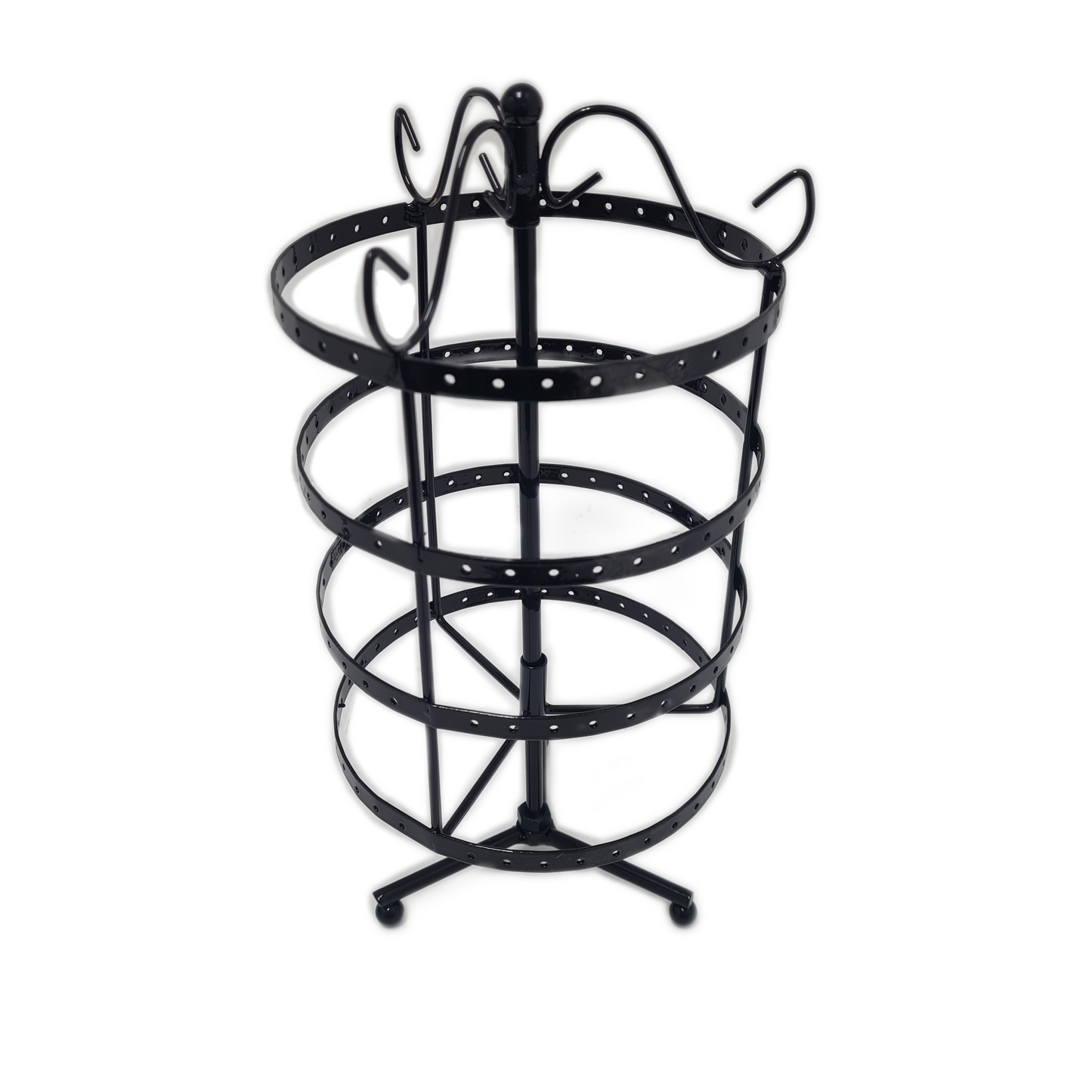 4 Tier Black Rotating Earring Display Stand
