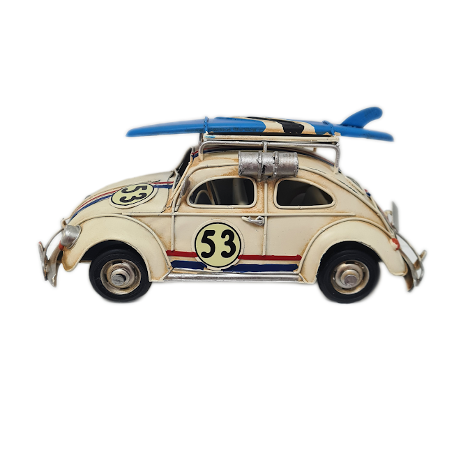 Surf Board  Herbie Vintage Style Metal Car