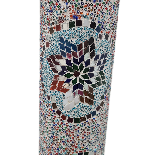 90cm Tall Column Mosaic Lamp - TL53