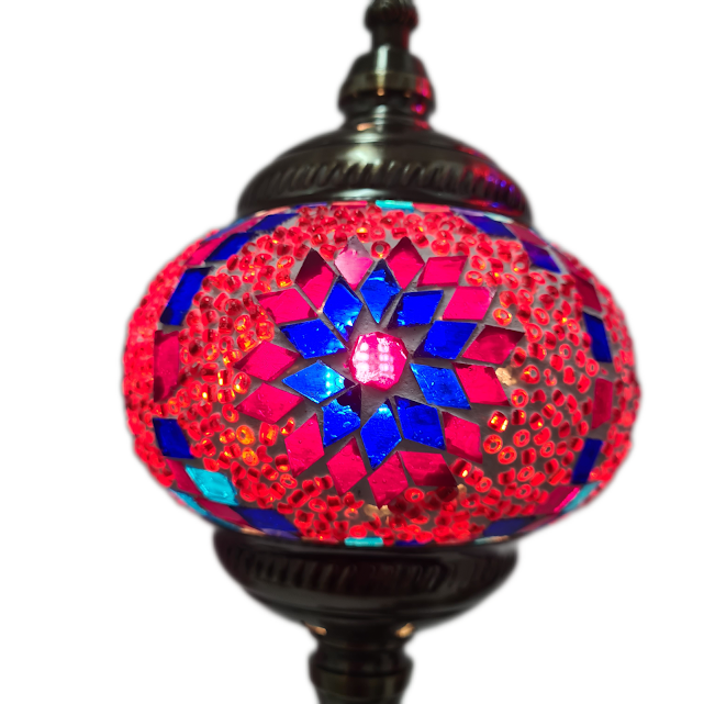 3 Globe Turkish Mosaic Lamp - TL29