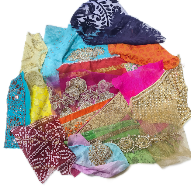 Sari Trims and Fabric Scraps