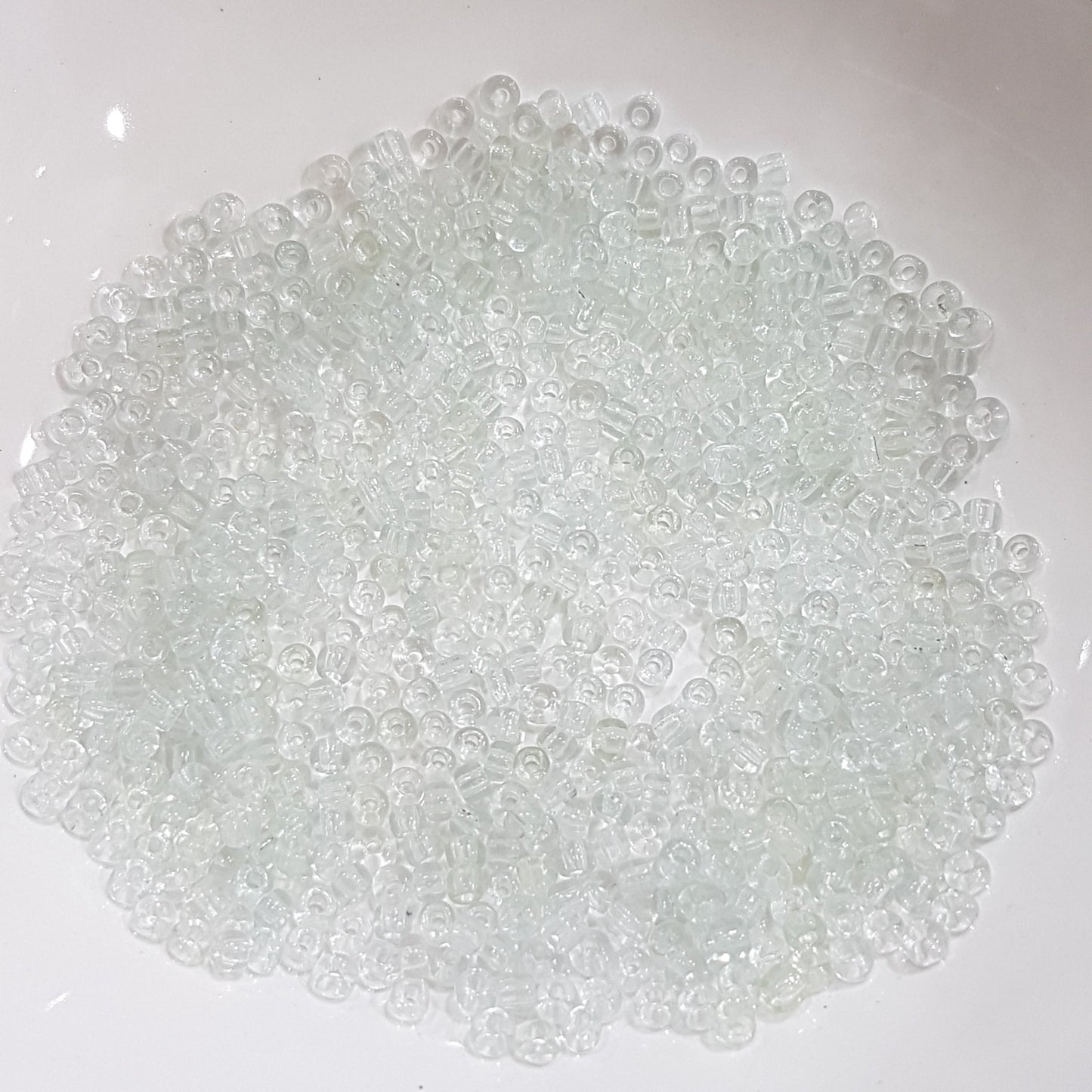 15g 2mm Transparent Glass Seed Beads