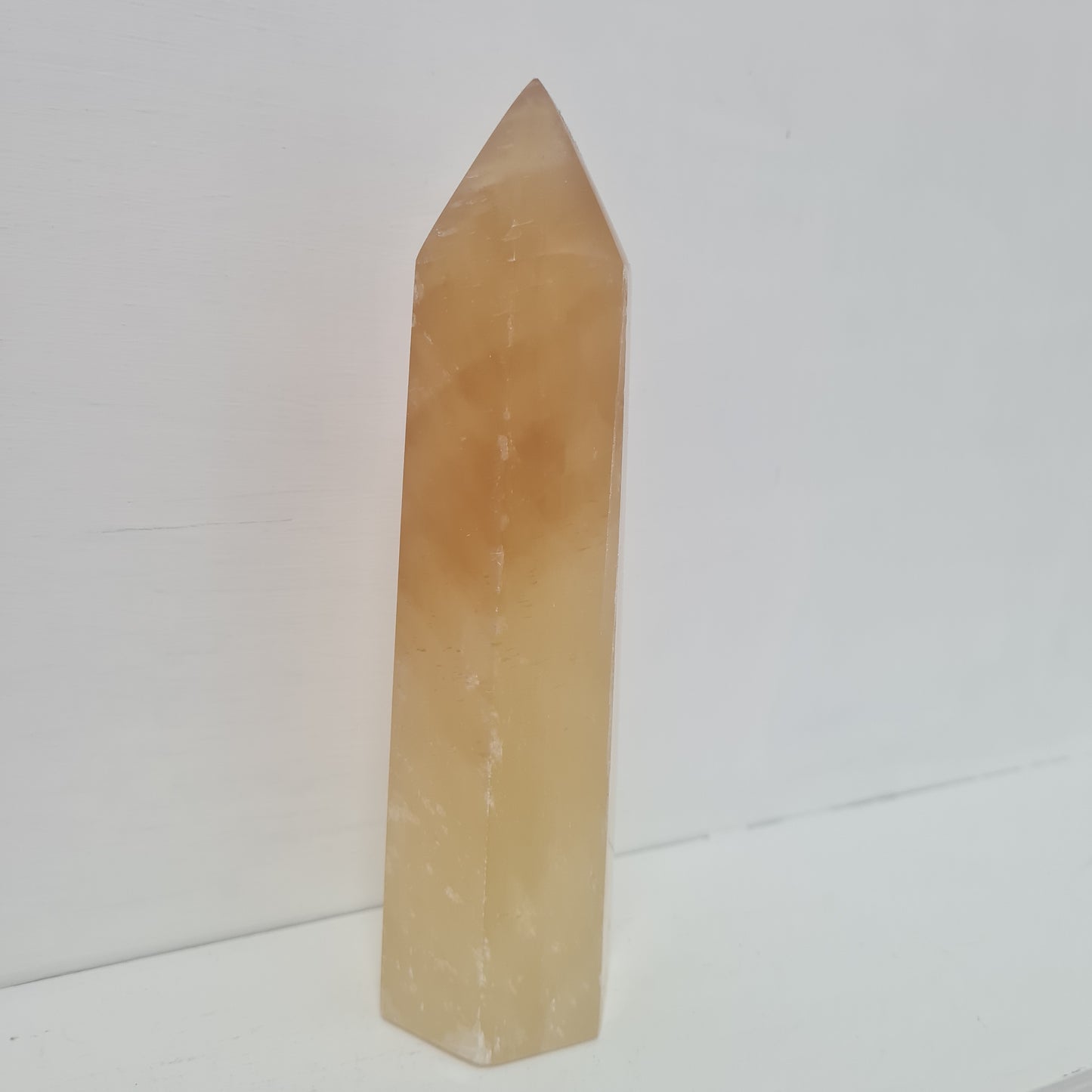 838g Honey Calcite Tower