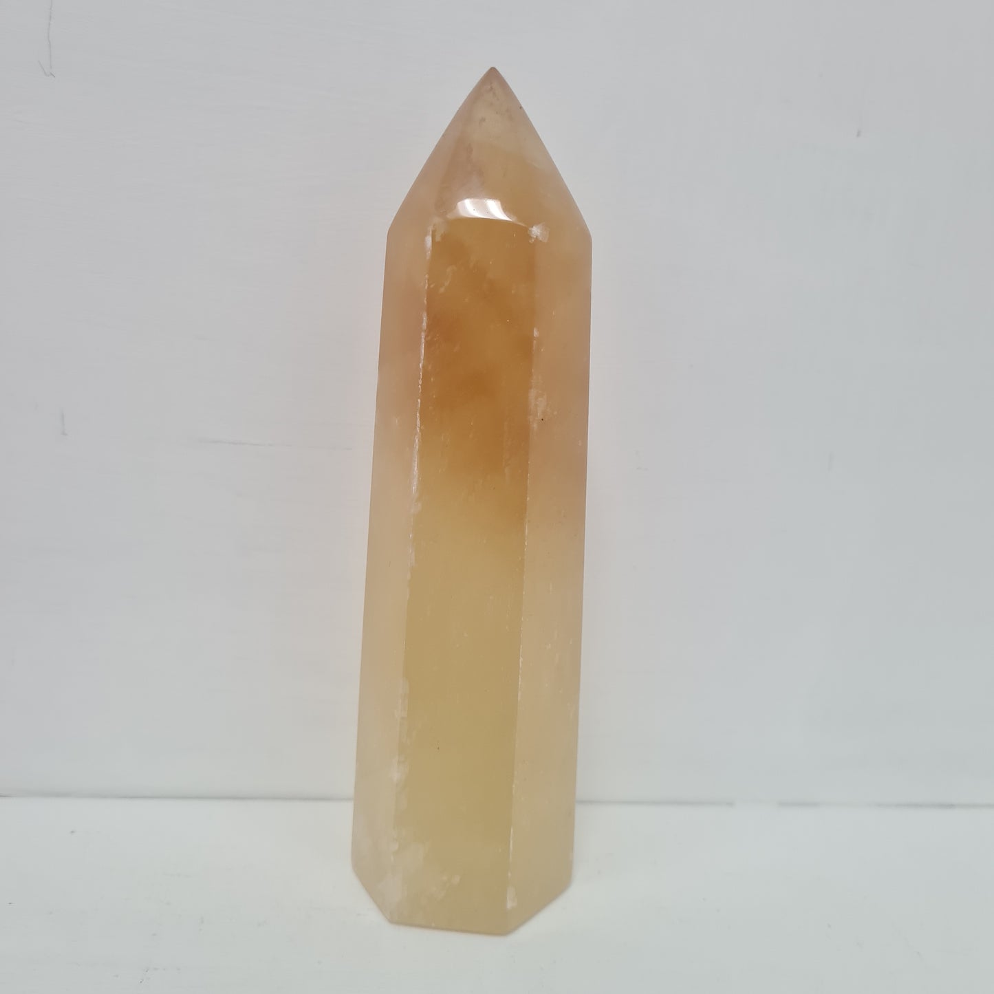 838g Honey Calcite Tower