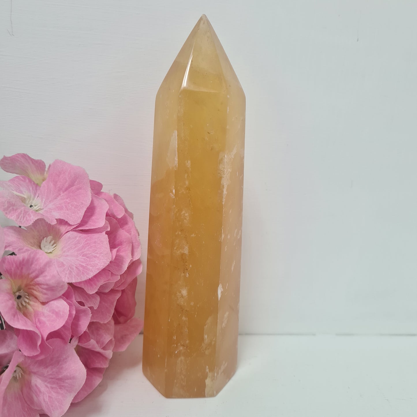 793g Honey Calcite Tower