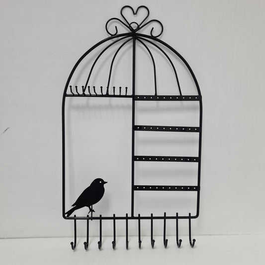 Black Bird Cage Jewellery Display