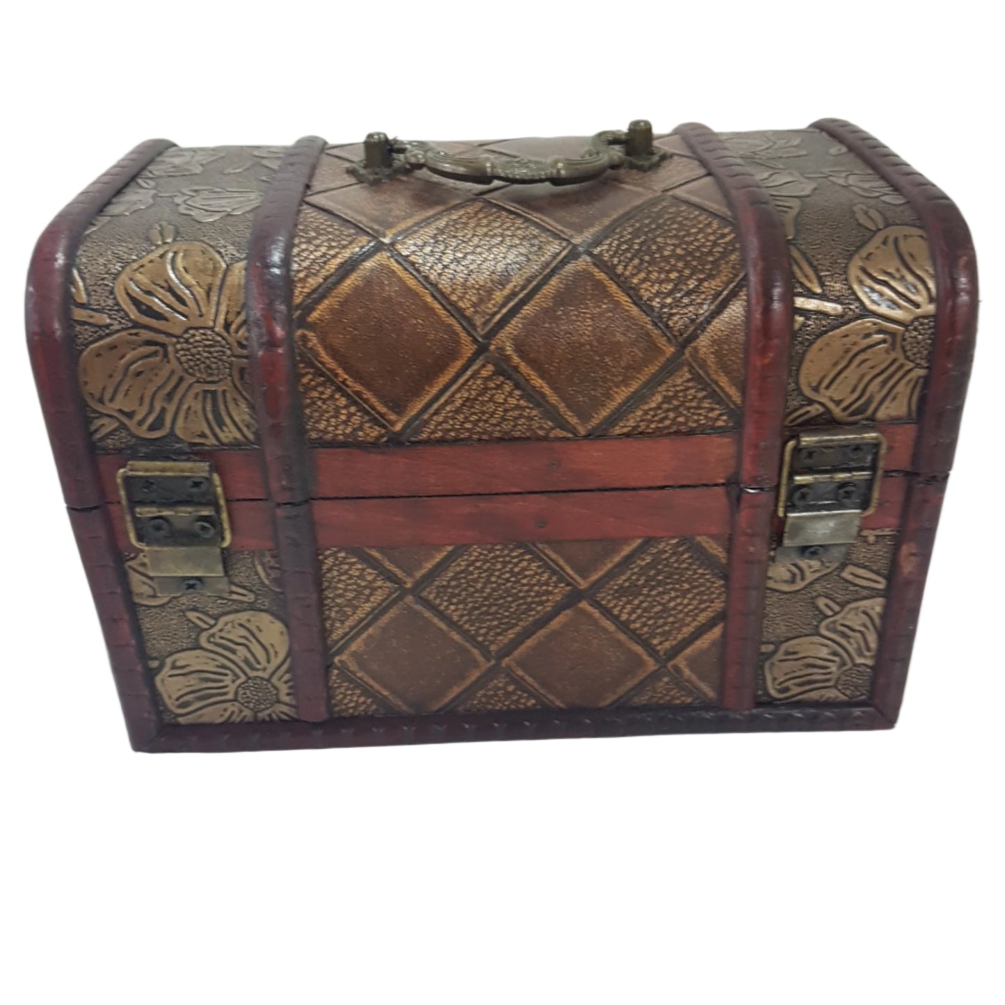 Medium Wooden Flower Treasure Chest