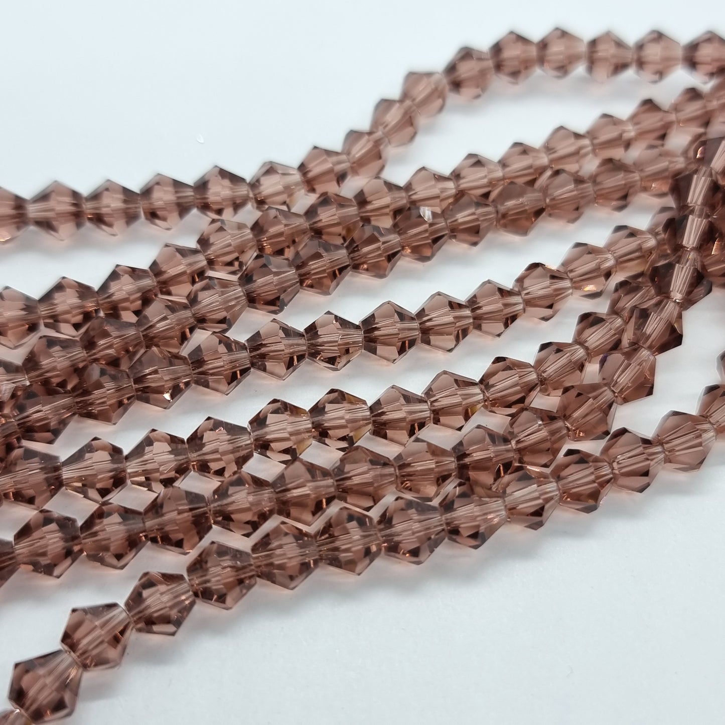 6mm Light Purple Glass Bicones