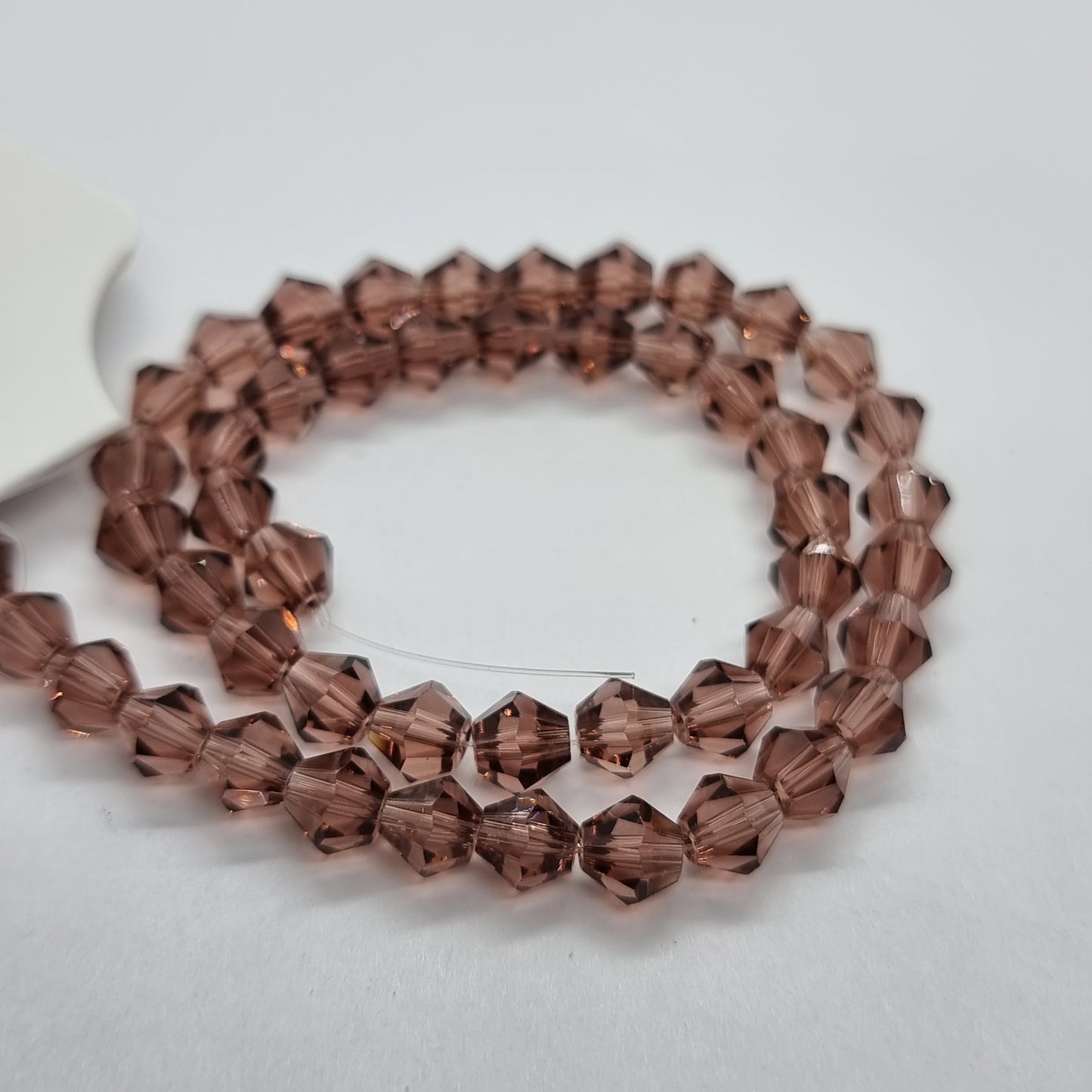 6mm Light Purple Glass Bicones