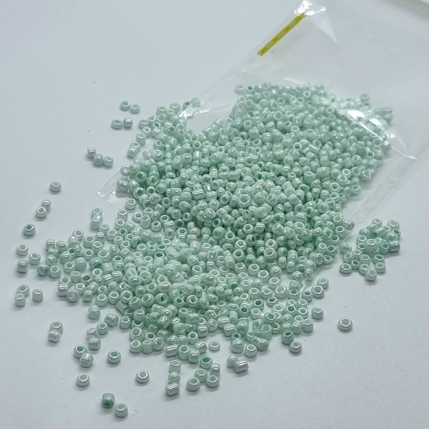 15g 15/0 Pale Turquoise Seed Beads
