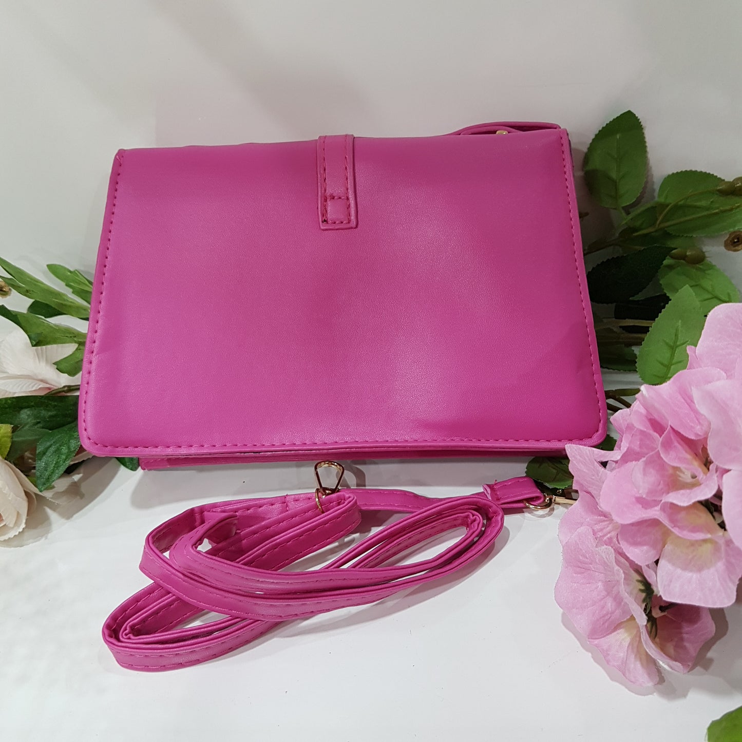 Stone Pattern Pink Handbag