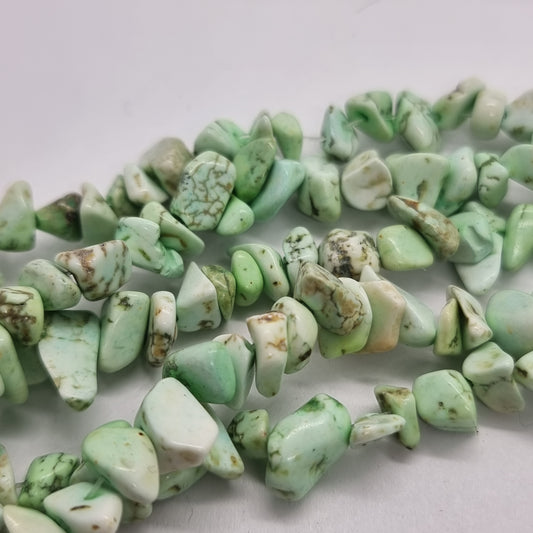 Dyed Magnesite Chip Bead Strand