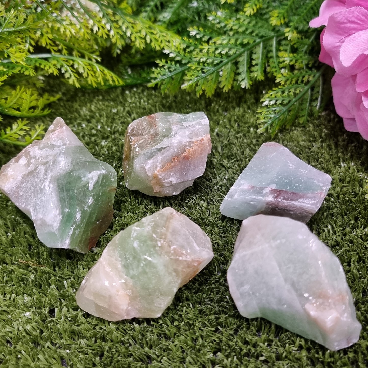 Green Calcite Natural Rough Piece
