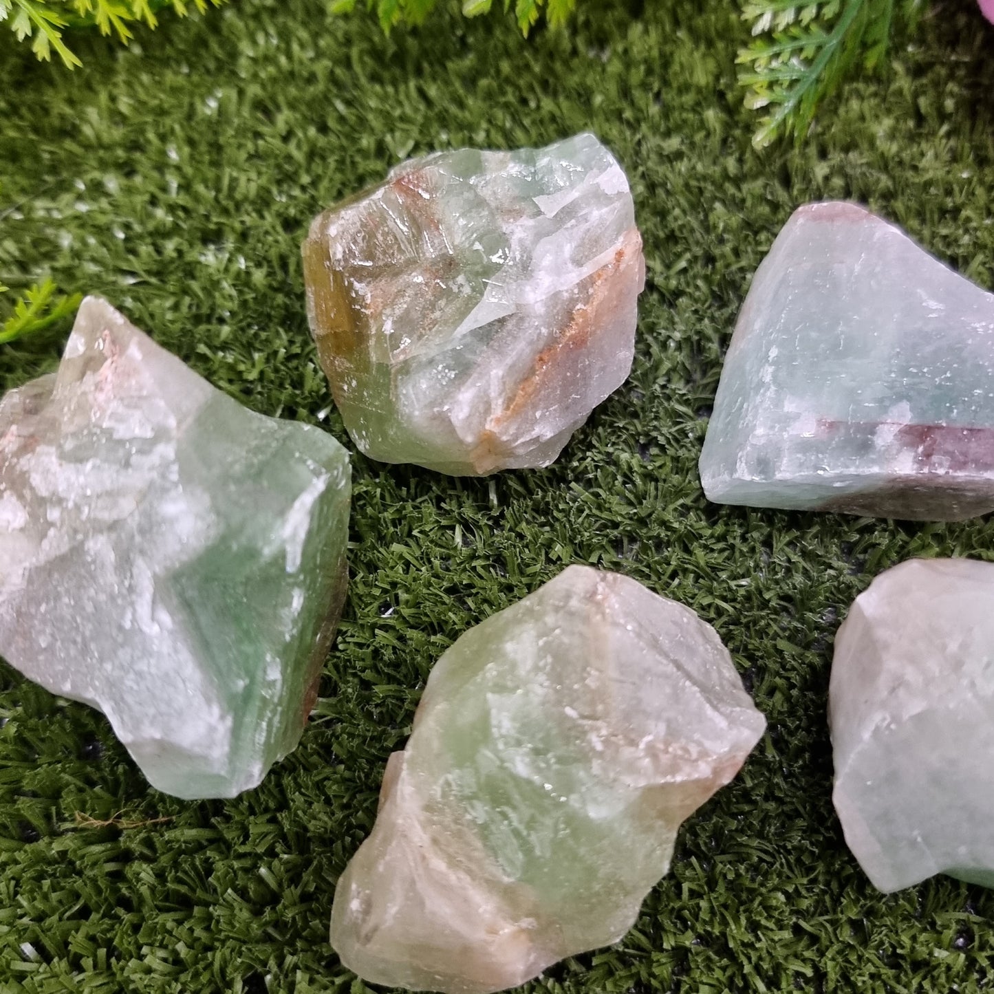 Green Calcite Natural Rough Piece