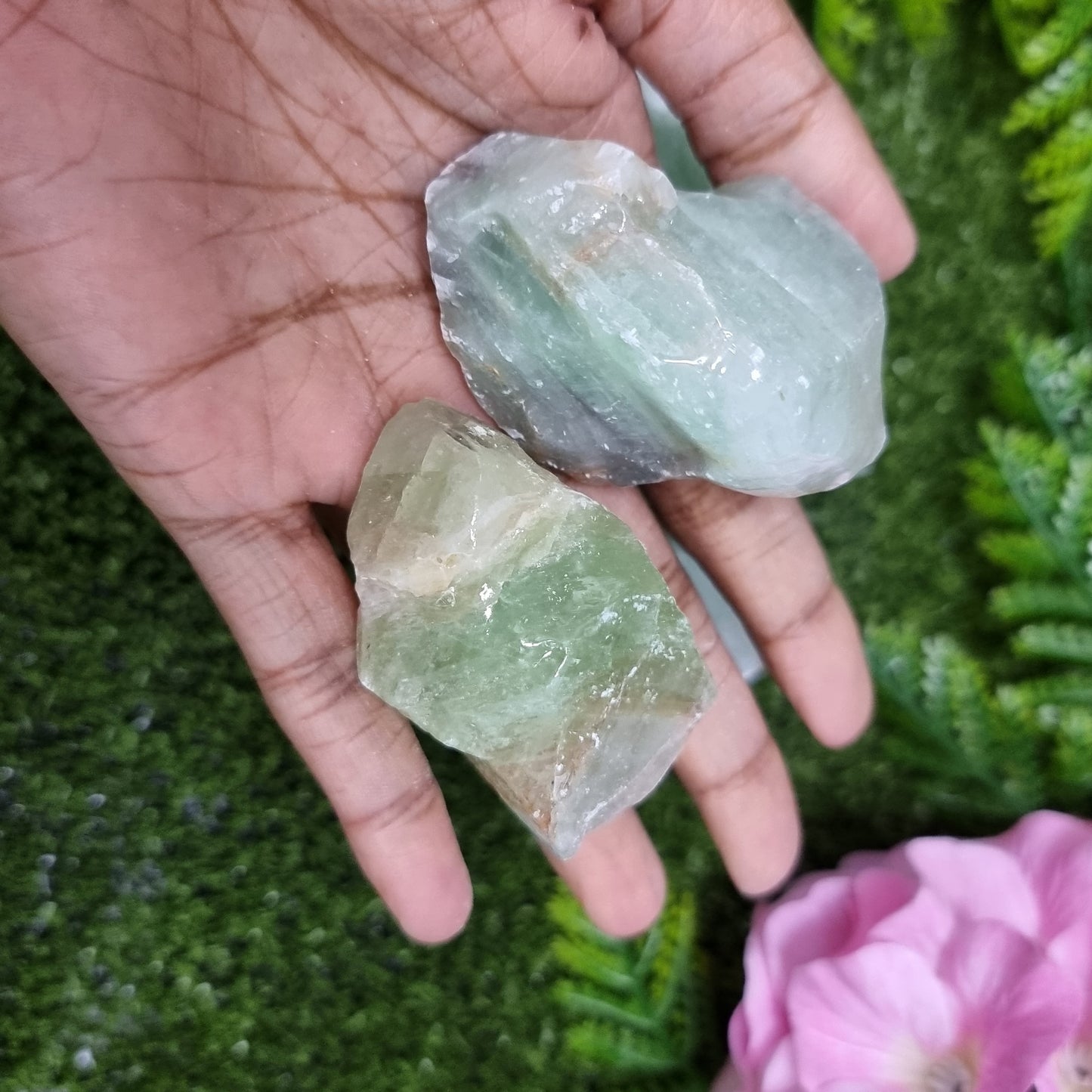 Green Calcite Natural Rough Piece