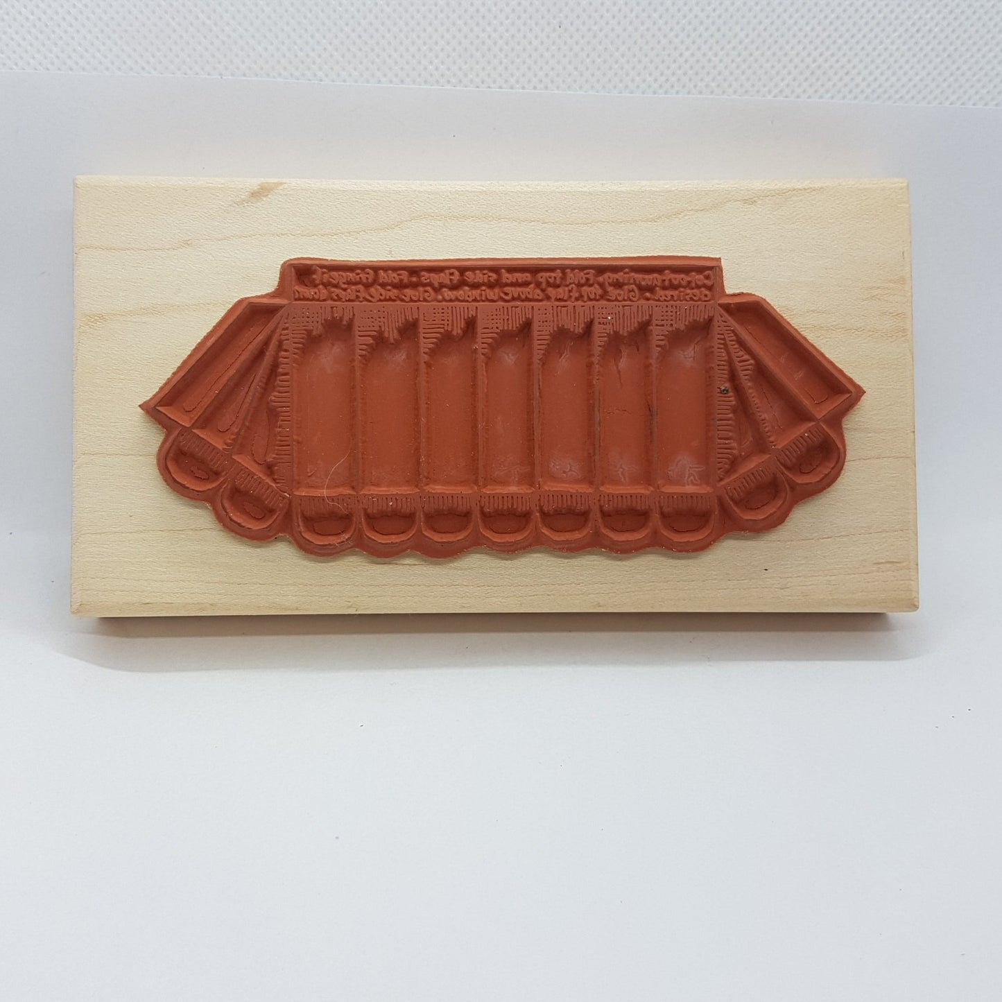 Large Awning Wooden Rubber Stamp