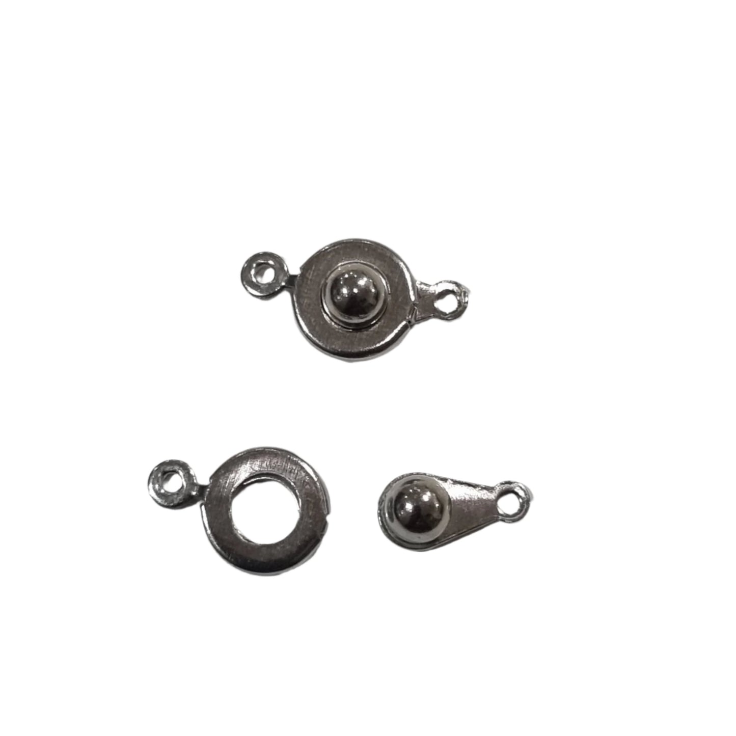 4pc Silver Ball and Socket Clasps