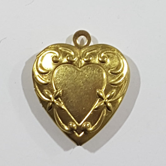 Small Brass Heart Locket