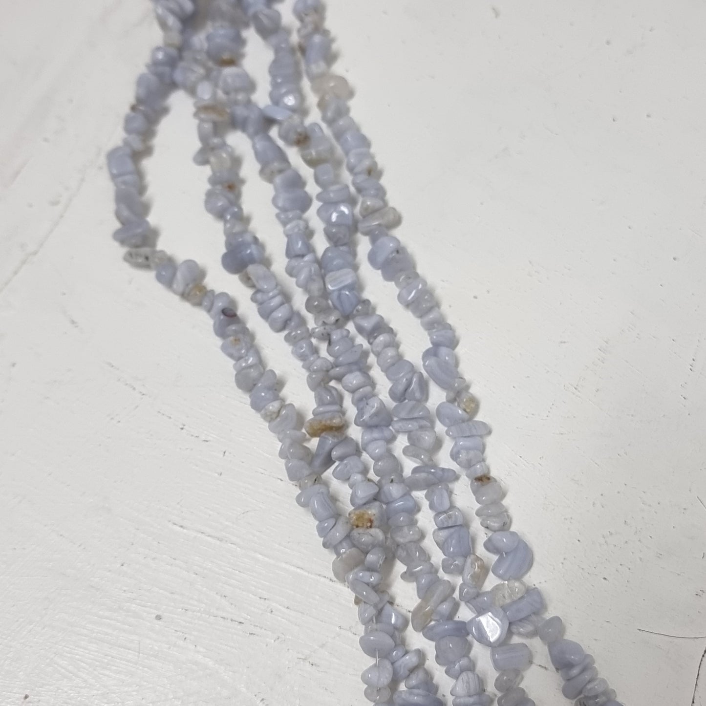 Blue Lace Agate Gemstone Chip Bead