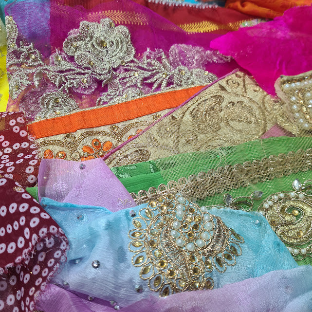 Sari Trims and Fabric Scraps