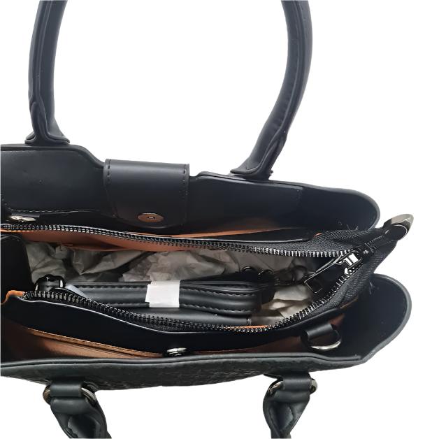 3pc Black Handbag