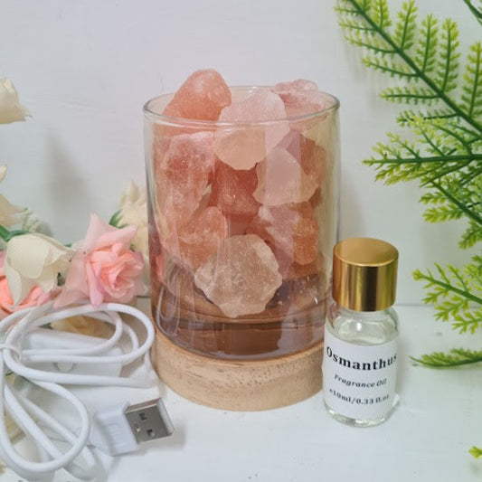 Himalayan Rock Salt  Diffuser & Lamp Holder Gift Set