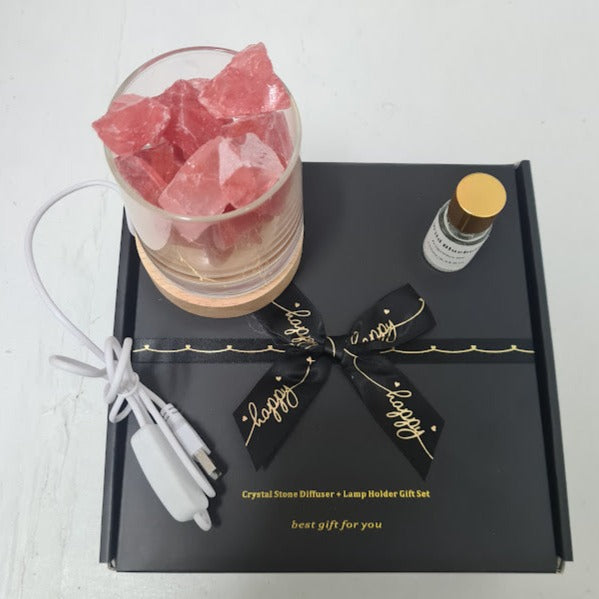 Strawberry Quartz Diffuser & Lamp Holder Gift Set