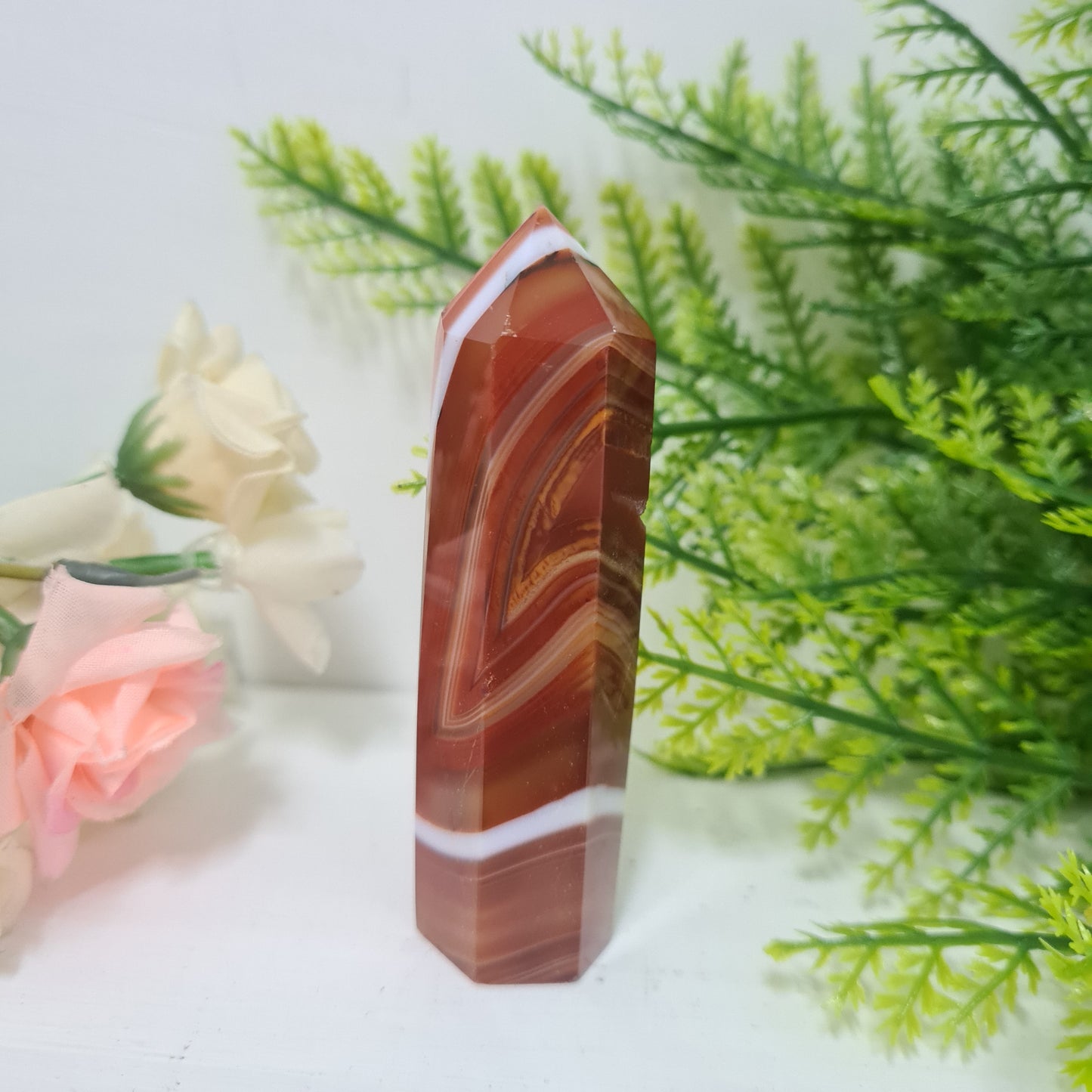 Carnelian Gemstone Point