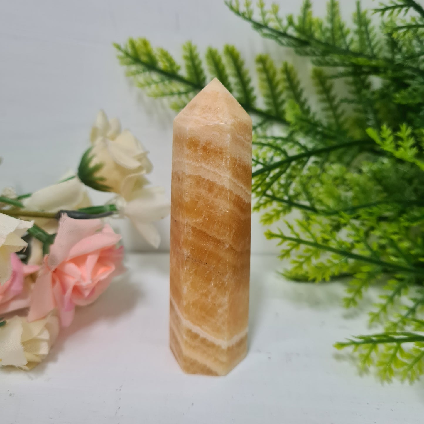 Orange Calcite Gemstone Point