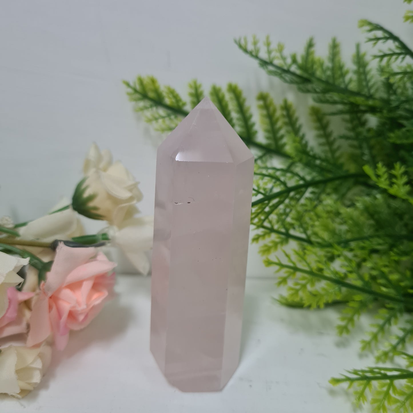 Rose Quartz Gemstone Point