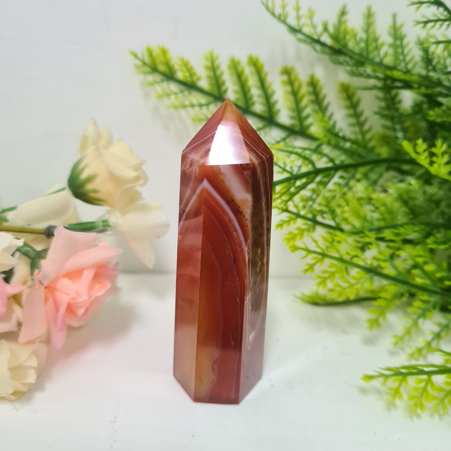 Carnelian Gemstone Point
