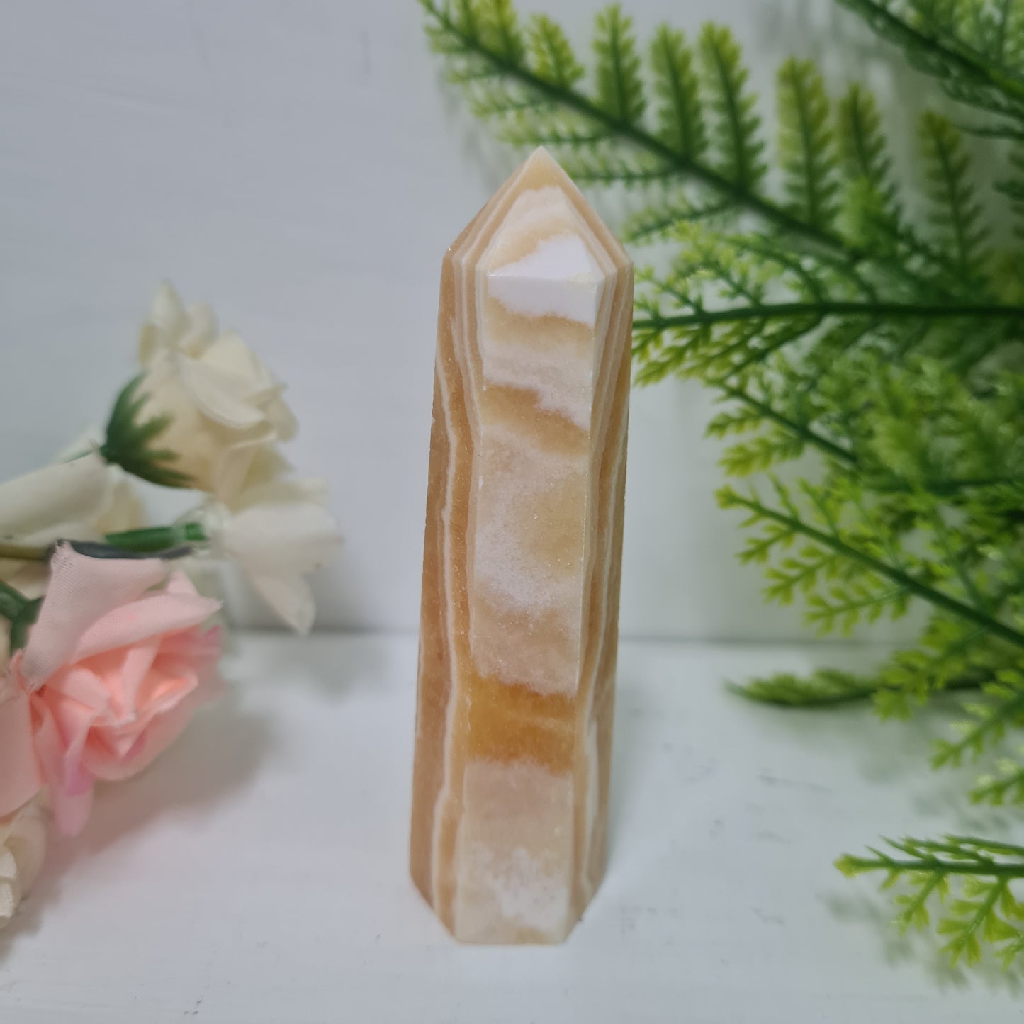 Orange Calcite Gemstone Point