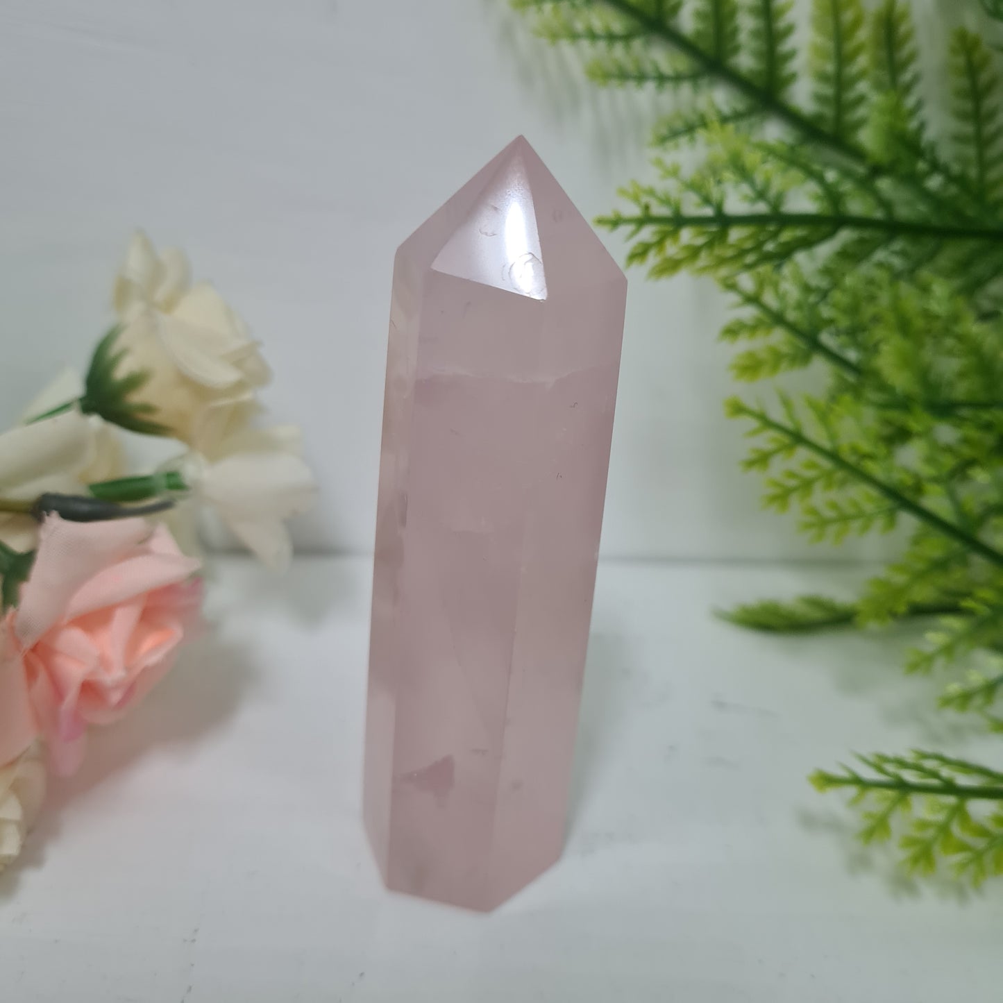 Rose Quartz Gemstone Point