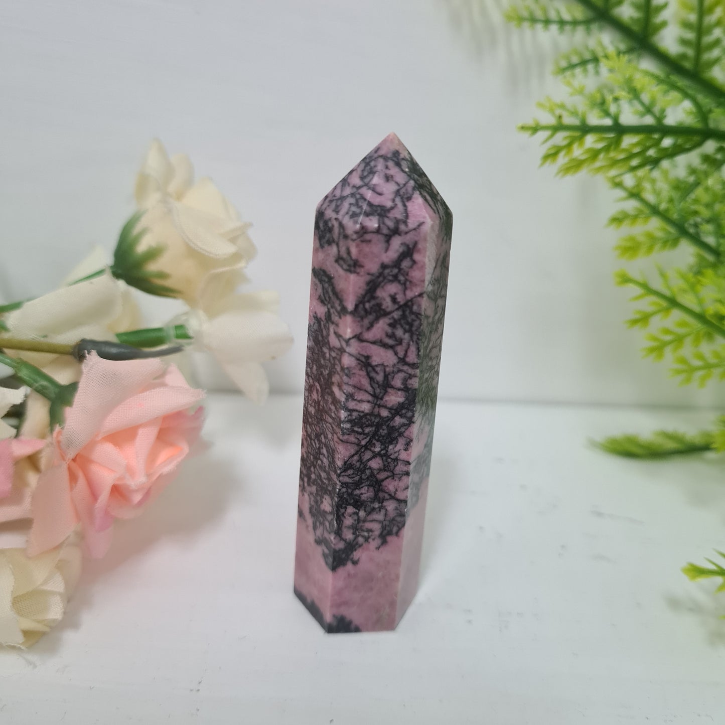 Rhodonite Gemstone Point