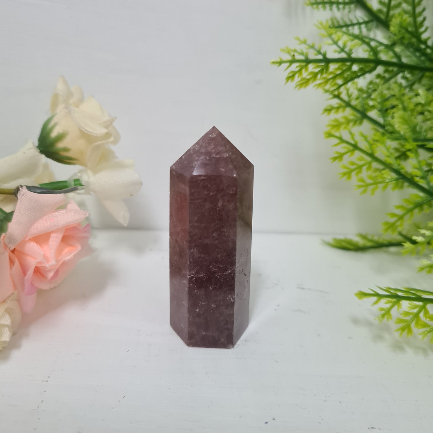 Strawberry Quartz Gemstone Point